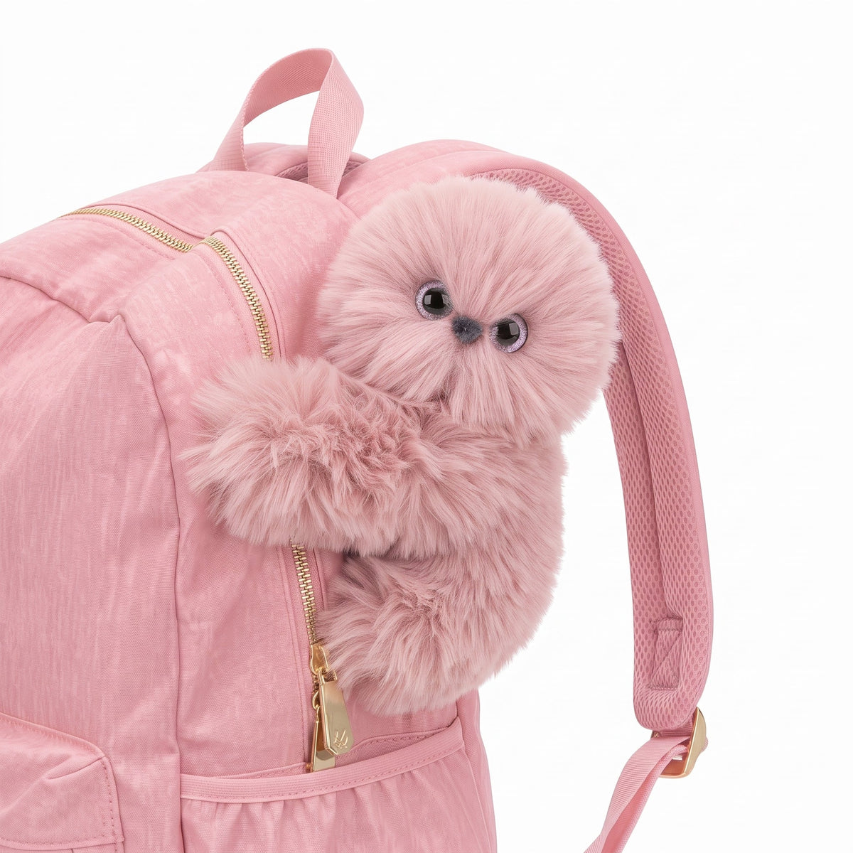 Lulabee – The Fluffy Friend That Hugs Her Backpack
