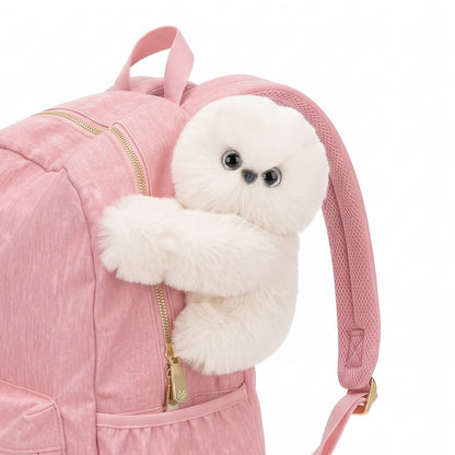 Lulabee – The Fluffy Friend That Hugs Her Backpack